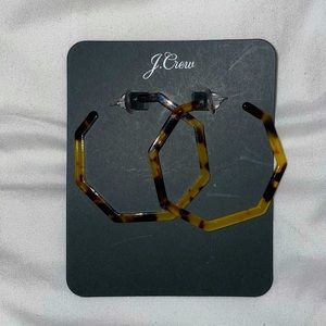 Tortoise Shell hoop earrings